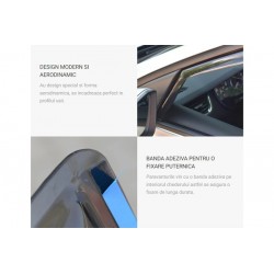 SET DEFLECTOARE AER FATA FARAD PENTRU VOLKSWAGEN GOLF IV (1998-2004) (FIXARE CU BANDA ADEZIVA)