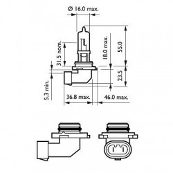 BEC FAR HB3 12V P20d 65W...