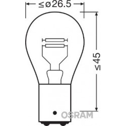 BEC 12V P21/5W ORIGINAL SET 10 BUC OSRAM